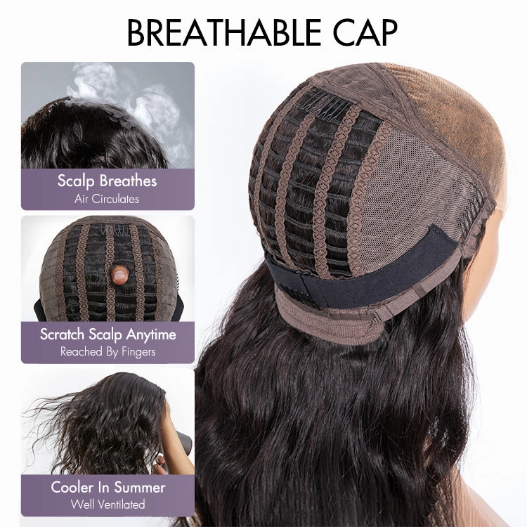 Weekly Special | Breathable Cap Natural Bouncy Fluffy Jerry Curl Glueless 5x5 Closure Lace Wig Ready to Go